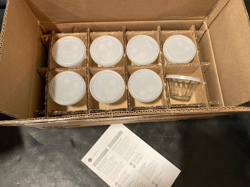 Photo 1 of Libbey Baker’s Basics 8-Piece Cupcake Party Glass Baking Dish Set with Lids, Round Small Glass Bowls, Prep Bowls for Cupcakes, Mini Pot Pies, and More