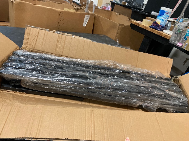 Photo 1 of Large Metal Plant Stand With Hanging Tall Plant Pot Shelf Heavy Duty Ladder Shape Plant Rack Outdoor Courtyard Display Rack For Multiple Plants Plant Shelves For Home/Garden/Balcony(31in)