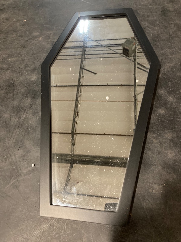 Photo 1 of Coffin Mirror – 21 in., Decorative Mirror for Wall Decor, Living Room, Bedroom, Gifting, & More – Hang & Pair with a Coffin Shelf, & Witch Decor