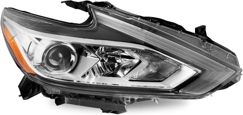 Photo 1 of Headlight Assembly Compatible with 2016-2018 Nissan Altima without LED DRL Halogen Headlamp Right Passenger Side