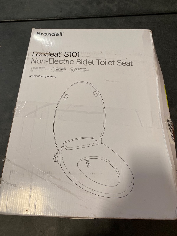 Photo 1 of Brondell Bidet Toilet Seat Non-Electric Swash Seat, Fits Round Toilets, White – Dual Nozzle System, Ambient Water Temperature – Bidet with Easy Installation