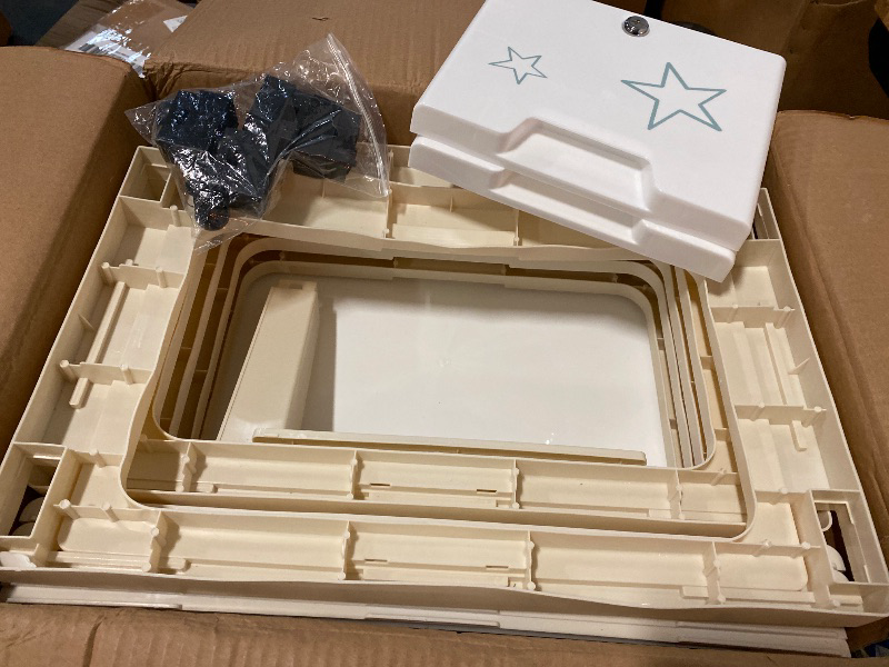 Photo 1 of Eapmic Plastic Drawers,Storage Cabinet with 6 Drawers,Closet Drawers Tall Standing Dresser Bedside Furniture & Night Stand End Table Dresser (19.69 * 13.78 * 40.16in,Style Bear)