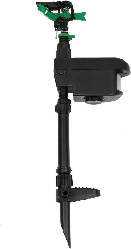 Photo 1 of 2 Pack Solar Repellent Water Sprinkler Spray, Scarecrow Motion Activated Animal Sensor Repeller Outdoor Lawn Yard Water Sprinkler -30 feet Range