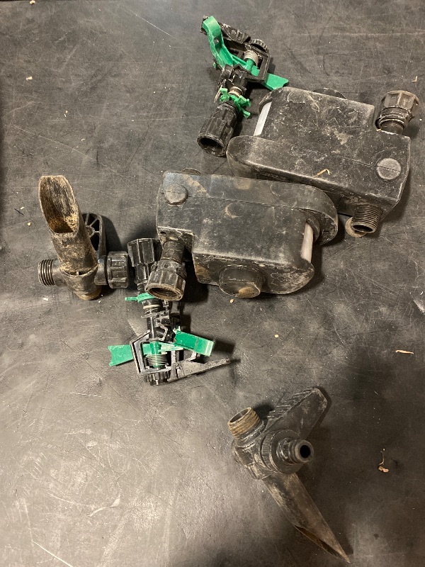 Photo 1 of 2 Pack Solar Repellent Water Sprinkler Spray, Scarecrow Motion Activated Animal Sensor Repeller Outdoor Lawn Yard Water Sprinkler -30 feet Range