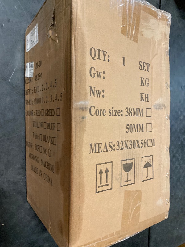 Photo 1 of 25 Cents Coin Operated Vending Machine, Commercial Gumball Machine, Toy Capsule, Vending Machine, Dispenser Prize Machine, Candy Machine Dispenser for Small Candy, Nuts, Feed (Black)