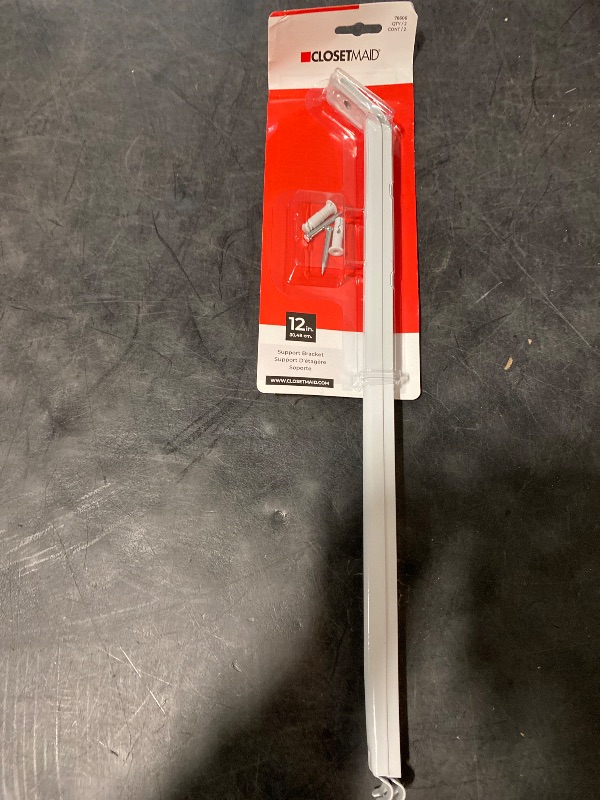 Photo 1 of ClosetMaid 56606 12-Inch Support Brackets for Wire Shelving, 2-pack,White