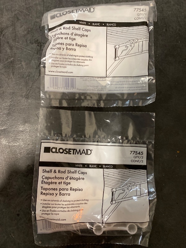 Photo 1 of 2Count (2-Pack) 2 in. Shelf and Rod End Caps