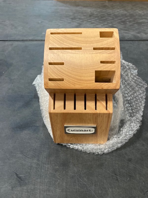 Photo 1 of Cuisinart 15-Piece Knife Set with Block, High Carbon Stainless Steel, Forged Triple Rivet, White, C77WTR-15P