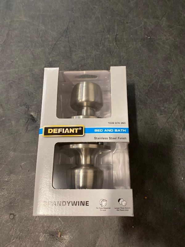 Photo 1 of Brandywine Stainless Steel Bed/Bath Door Knob