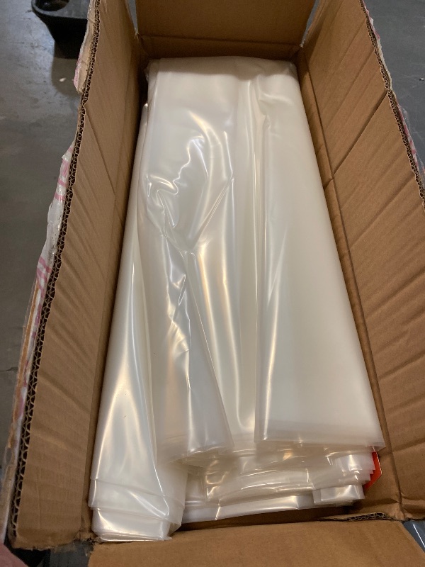 Photo 1 of Greenhouse Film 16 ft. x 28 ft. 6 ml Polyethylene UV Resistant Greenhouse Clear Plastic for Agriculture