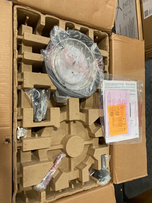 Photo 1 of Home Decorators Collection Baxtan 56 in. LED Matte Black Ceiling Fan with Light and Remote Control AM731A-MBK