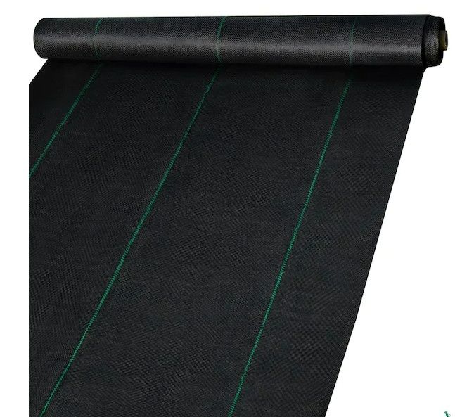 Photo 1 of 6 ft. x 300 ft. Premium Weed Barrier Fabric Heavy-Duty, Weed Barrier Landscape Fabric