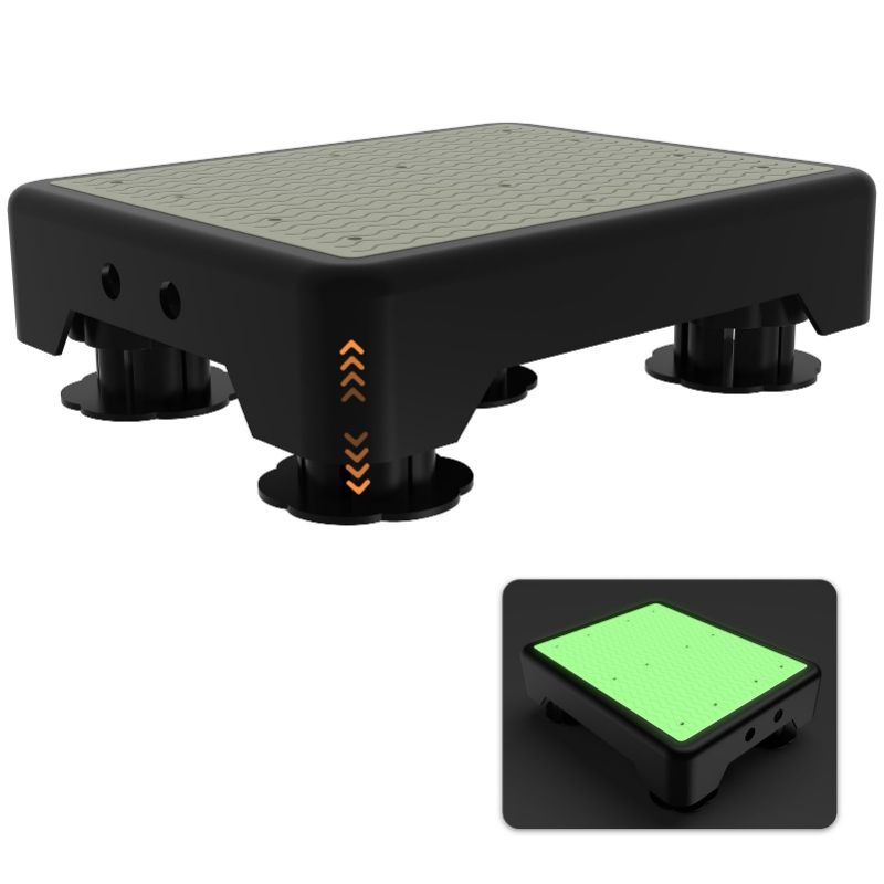 Photo 1 of Adjustable Step Stool for Adults, Noctilucent Bed Step Stools, 600 LBS Capacity Non-Slip Safety Step Platform Indoor and Outdoor for Seniors and Kids, Wide Step Stools Elderly Assistance at Night