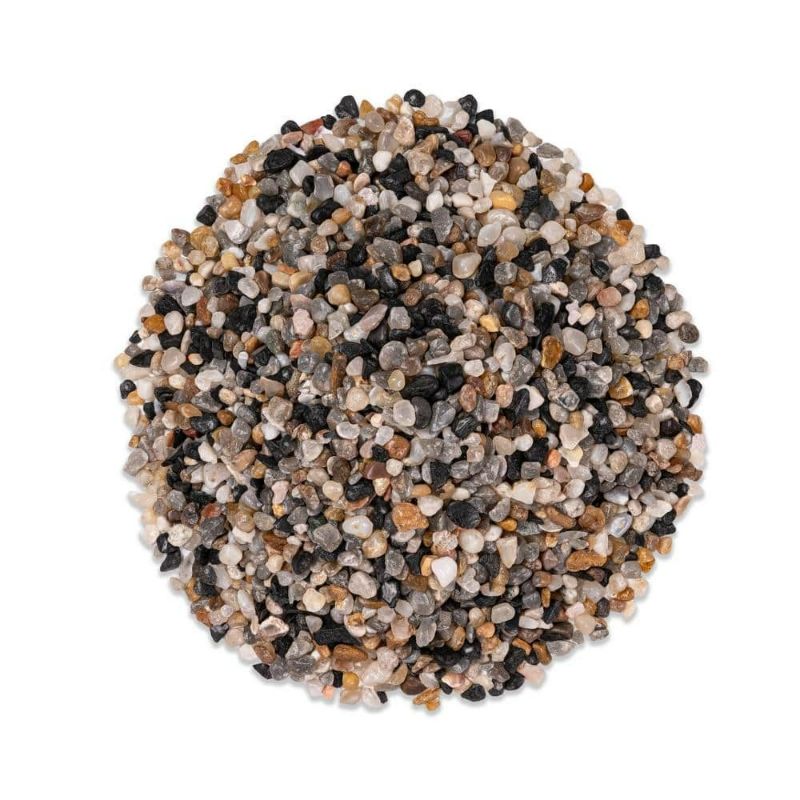 Photo 1 of (Partial Bag ) Azure Mixed 0.4 Cu. Ft. per Bag 0.12 in. to 0.31 in. Bagged Landscape Pebbles (1-Bag)
