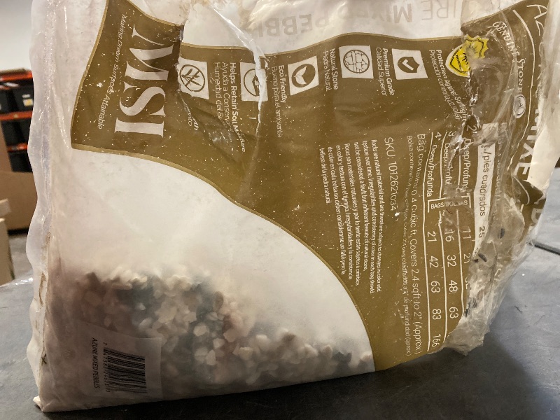 Photo 1 of (Partial Bag ) Azure Mixed 0.4 Cu. Ft. per Bag 0.12 in. to 0.31 in. Bagged Landscape Pebbles (1-Bag)