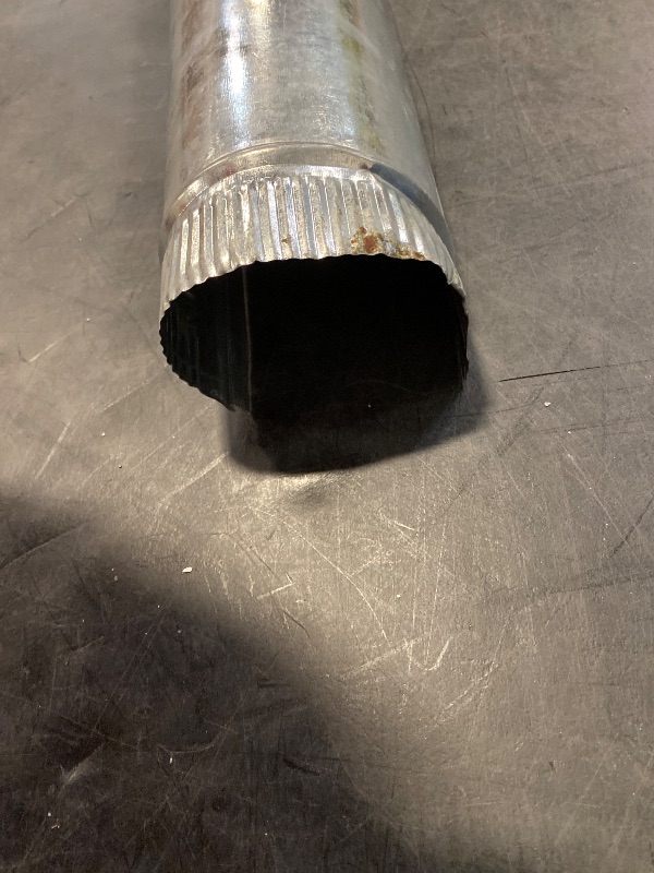 Photo 1 of 3 in. X 3 Ft. Round Metal Duct Pipe