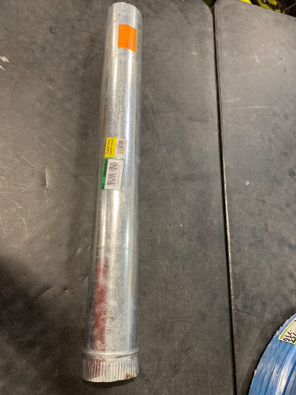 Photo 1 of 3 in. X 3 Ft. Round Metal Duct Pipe