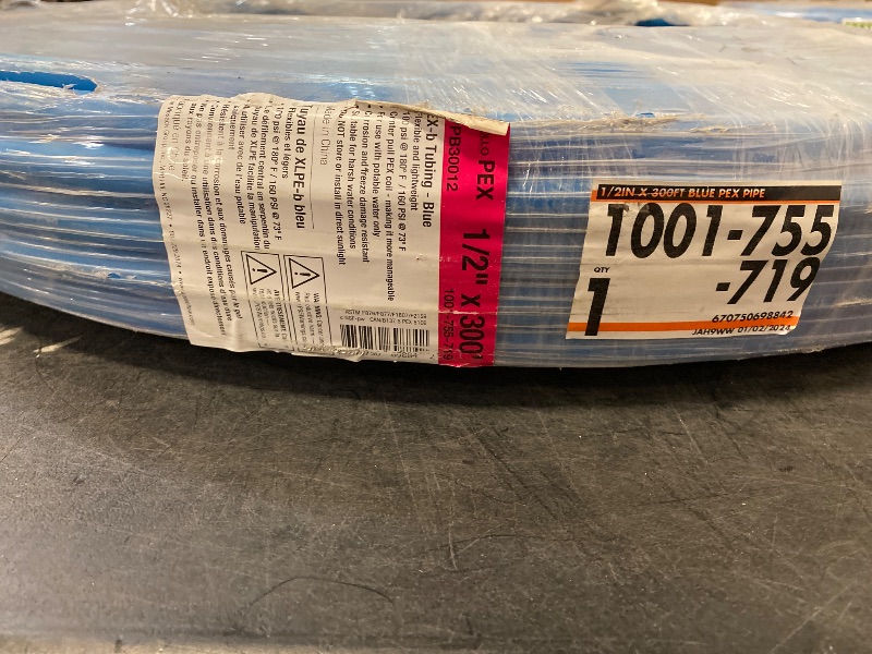 Photo 1 of Apollo 1/2 in. x 300 ft. Blue PEX Pipe