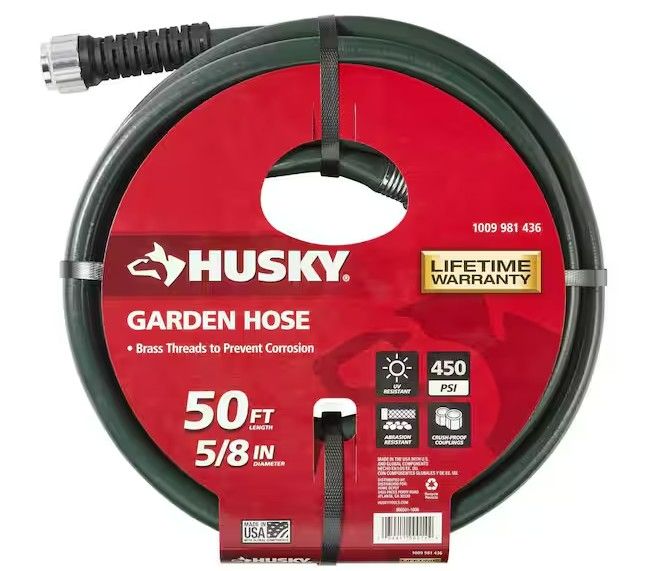 Photo 1 of Husky 5/8 in. x 50 ft. Heavy-Duty Hose CHDHKT58050