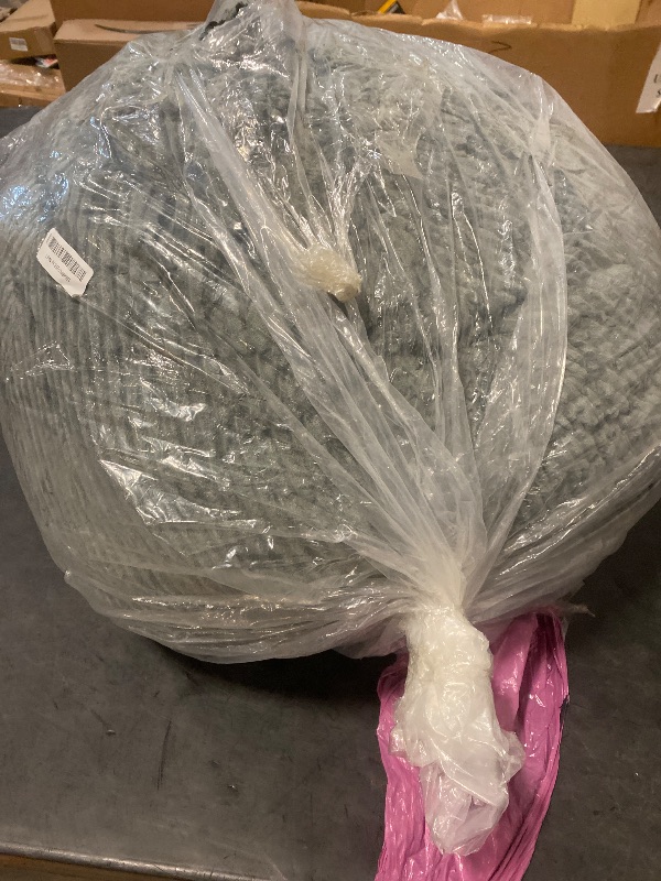 Photo 1 of Classic Bean Bag Chair, with Faux Rabbit Fur Cover for Teens and Kids, Memory Foam Bean Bag Chairs, Ultra Soft Faux Fur Fabric, 2.5 feet Round Fluffy Bean Bag Sofa