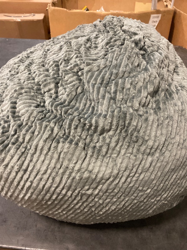 Photo 1 of Classic Bean Bag Chair, with Faux Rabbit Fur Cover for Teens and Kids, Memory Foam Bean Bag Chairs, Ultra Soft Faux Fur Fabric, 2.5 feet Round Fluffy Bean Bag Sofa