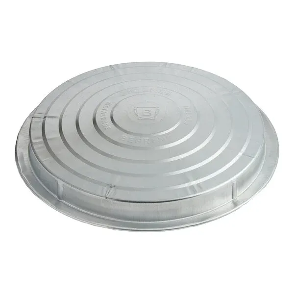 Photo 1 of Behrens 38111R Galvanized Steel Trash Can Infinity Lid