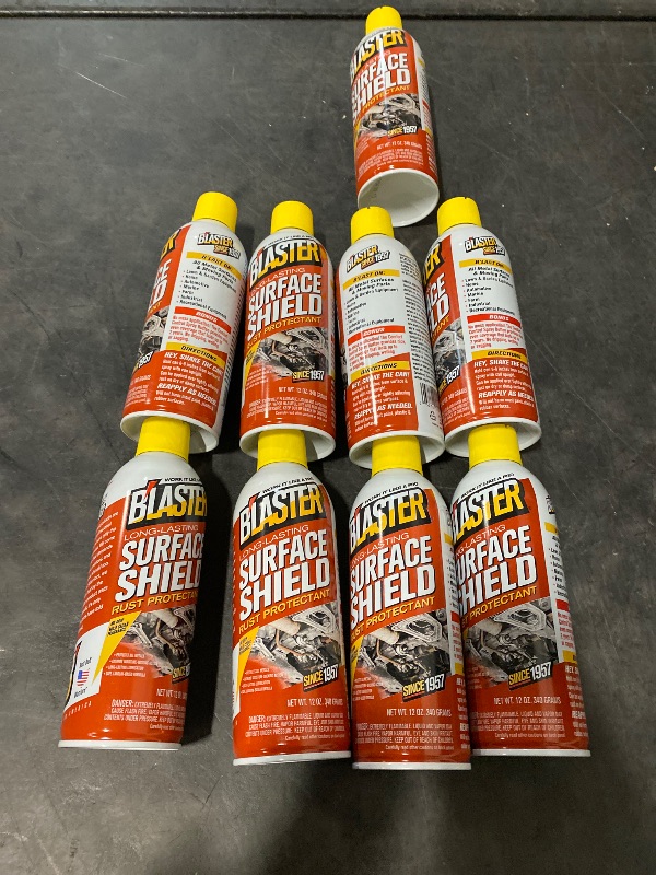 Photo 1 of 9 Count 12 oz. Long-Lasting Surface Shield Rust and Corrosion Protectant, Lubricant Spray