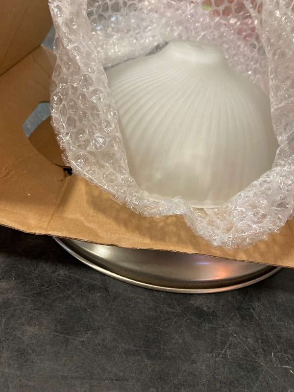 Photo 1 of 2-Light Brushed Nickel Flush Mount