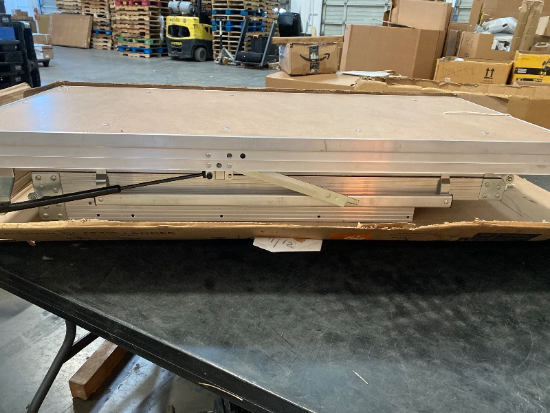 Photo 1 of LOUISVILLE LADDER 25.5X54 ALUMINUM ATTIC LADDER, 375-POUND LOAD CAPACITY