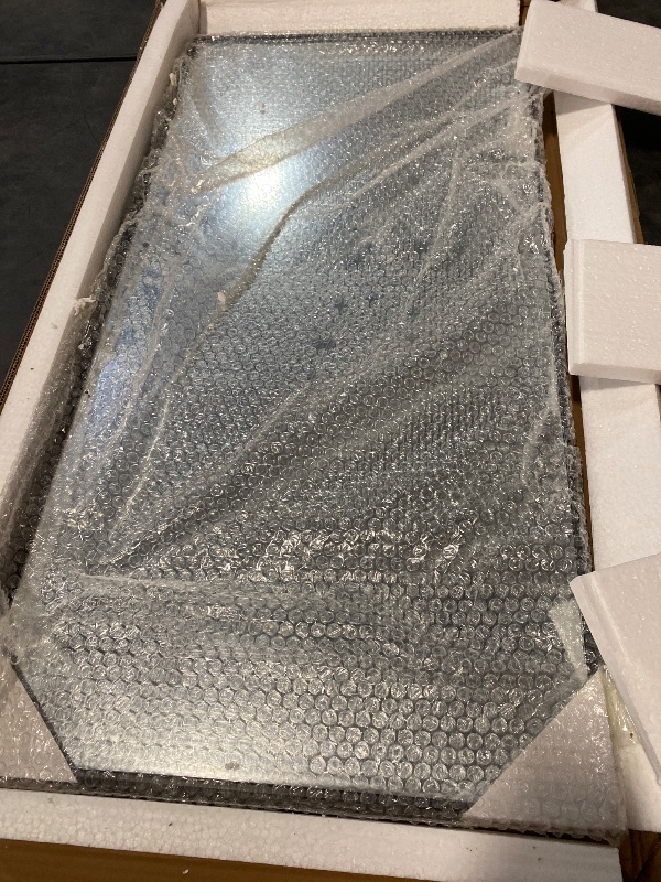 Photo 1 of Elegant Decor Monet Home Office Decorative Rectangle Framed Wall Mirror, 18" L x 36" H - Black