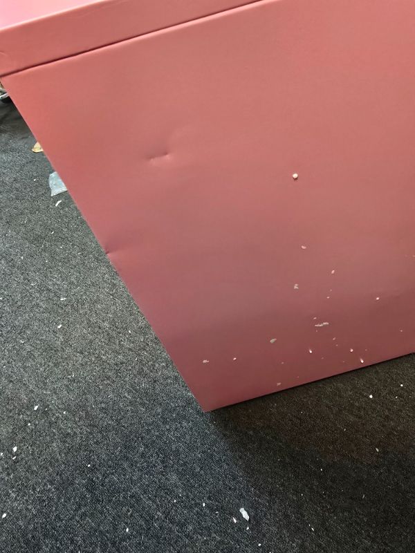 Photo 1 of 5-Drawer File Cabinet, Metal Mobile File Cabinet with Wheels, Filing Cabinet Under Desk for Home/Office (Size:11.02" L x 16.1" W x 27.2" H,Color:Pink)