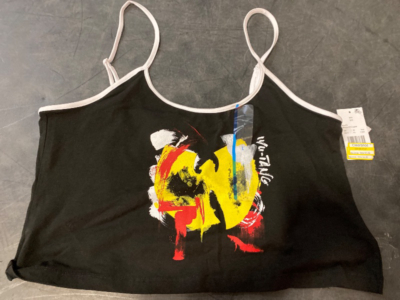 View 2 of L Women's Wu Tang Graphic Tank Top Black