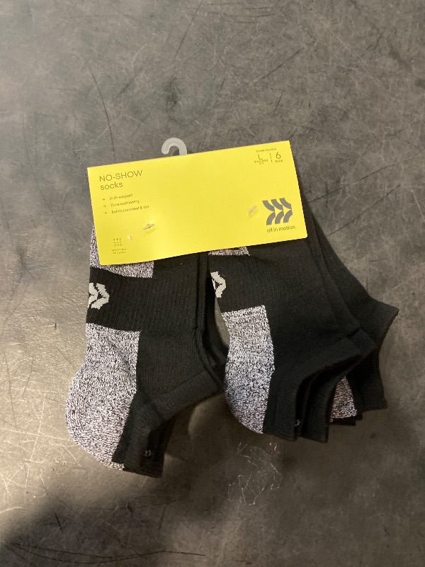 Photo 1 of L Boys' 6pk No Show Socks Black