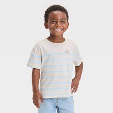 View 1 of 2T Toddler Boys' Short Sleeve Embroidered Sun T-Shirt Almond