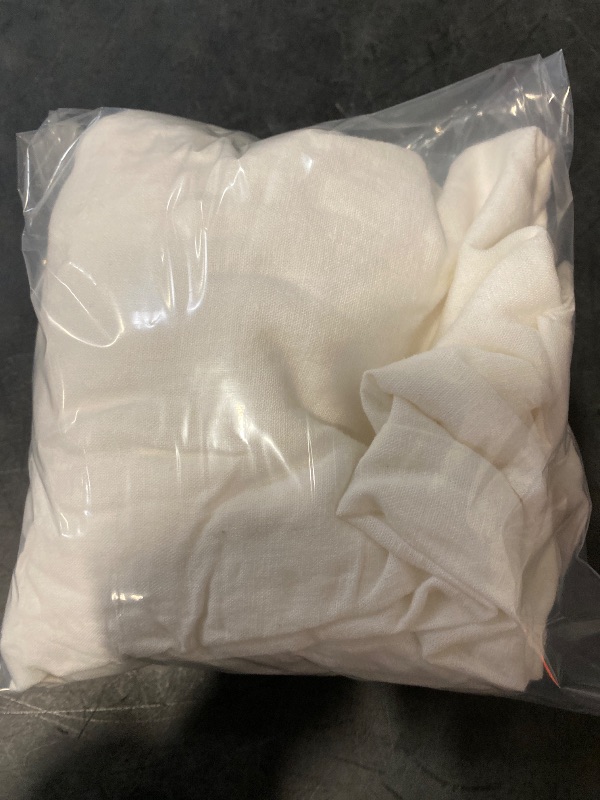 Photo 1 of 3X Women's Mid-Rise Wide Leg Linen Pull-On Pants White