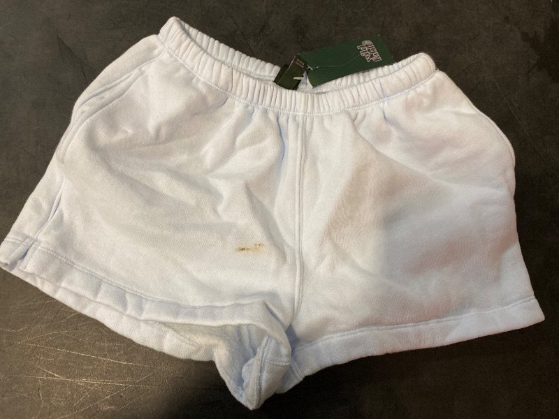 Photo 1 of 14 Women's High-Rise Fleece Shorts Blue