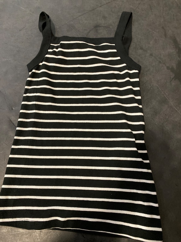 Photo 1 of S Ribbed Maternity Tank Top Black Striped