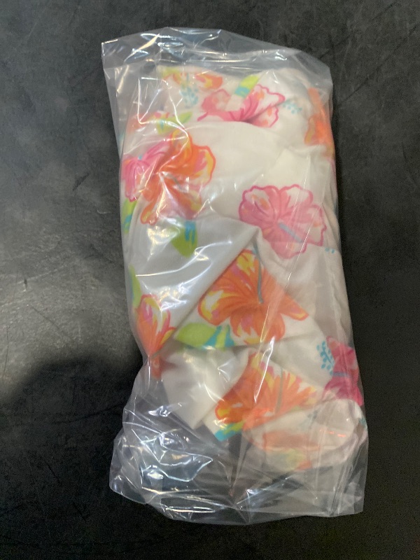 Photo 1 of M Girls' Knit 'Hibiscus Floral' Romper Cream