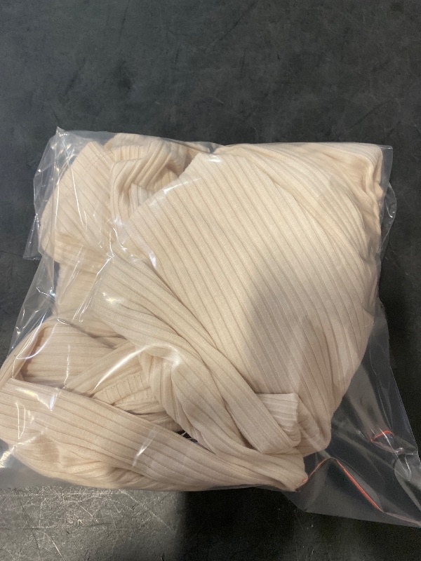 Photo 1 of M Women's Knit Button-Front Midi Dress Cream