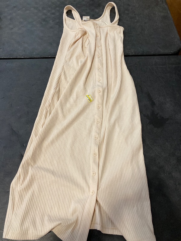 Photo 1 of M Women's Knit Button-Front Midi Dress Cream