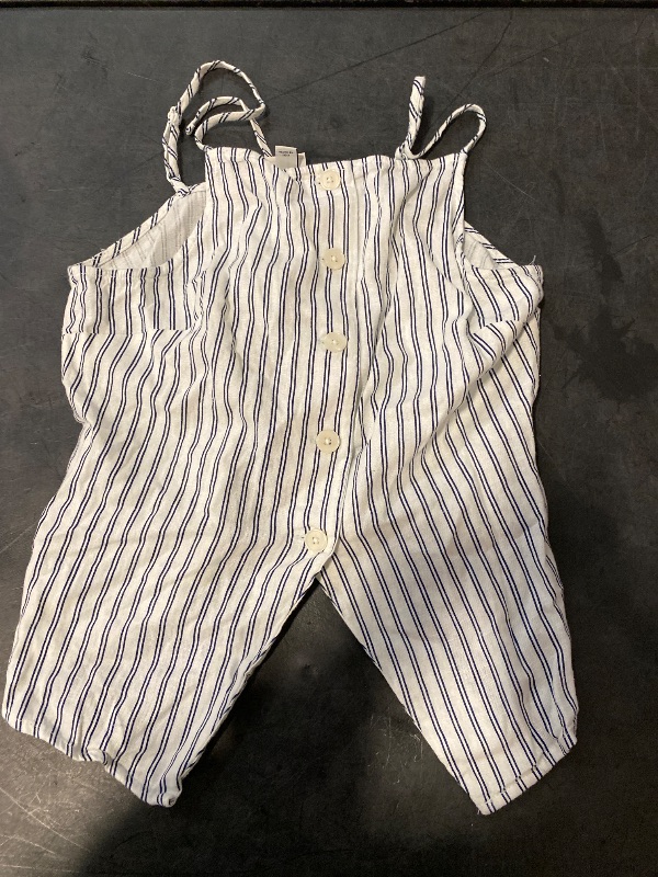 Photo 1 of S Women's Linen Blend Button Front Vest Navy Striped