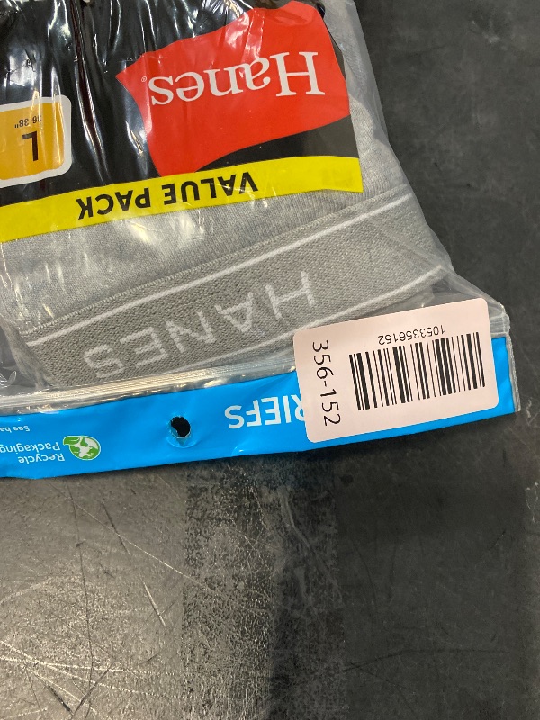 Photo 1 of (L) Hanes Men Hanes Boxer Briefs, Cool Dri Moisture-Wicking Underwear, Cotton No-Ride-up for Men, Multi-Packs Available