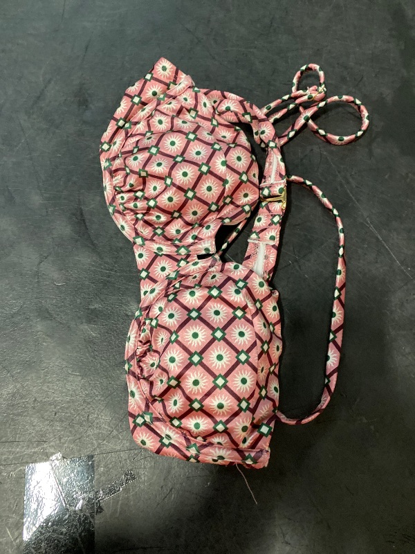 Photo 1 of 36B Women's Geo Print Balconette Underwire Bikini Top Multi