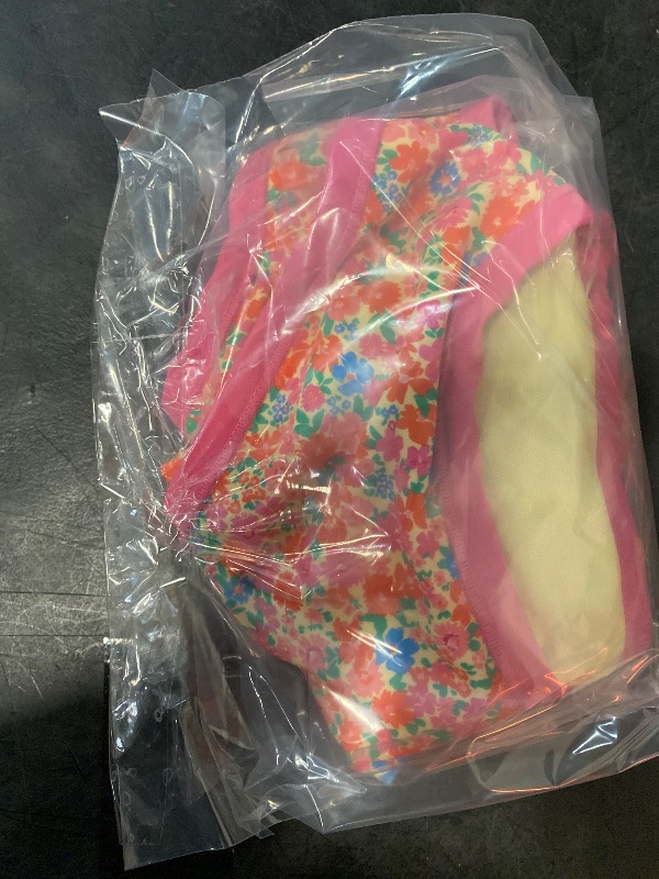 Photo 1 of 1X Women's Mid-Rise High Leg Cheeky Bikini Bottom Pink Floral Print