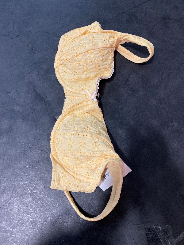Photo 1 of L Eyelet Bra Yellow