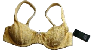 Photo 1 of L Eyelet Bra Yellow