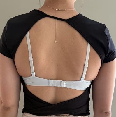 Photo 1 of M Women's Open Back Synthetic T-Shirt Color White