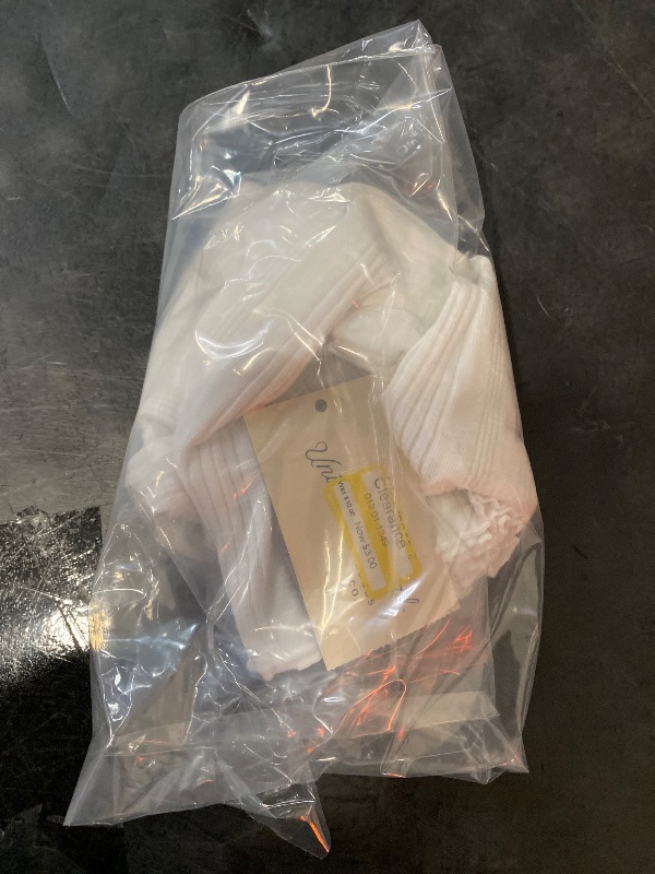 Photo 1 of L Women's Variegated Ribbed Tank Top White