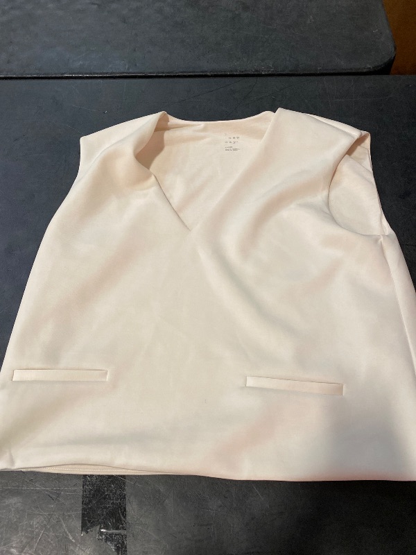 Photo 1 of M Women’s Sandwash Doubleknit Vest Cream