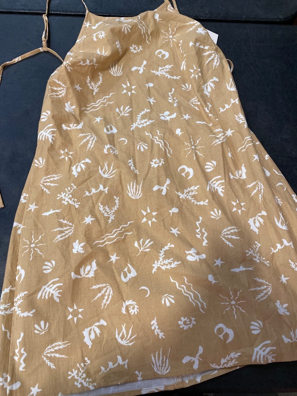 Photo 1 of M Women's Halter Mini Dress Tan Seashell 